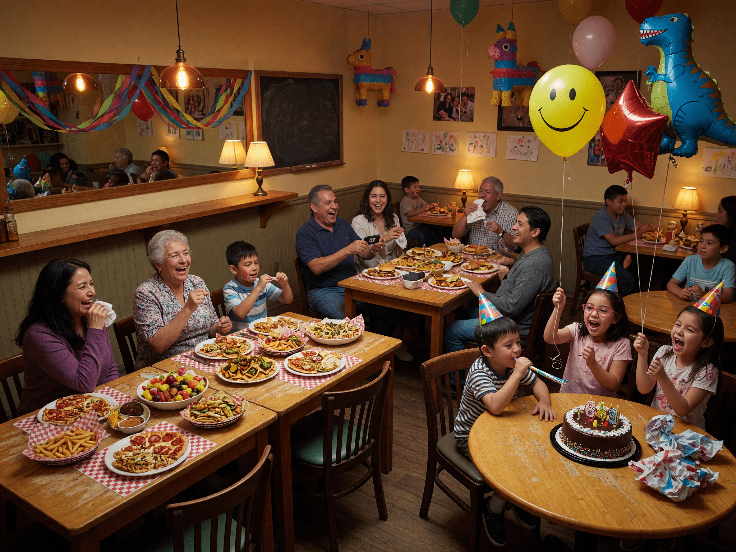Familias compartiendo buenos momentos